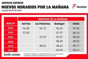 horario expreso ffcc belgrano