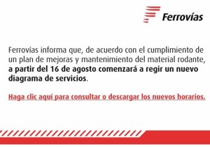 nuevos horarios ffcc belgrano